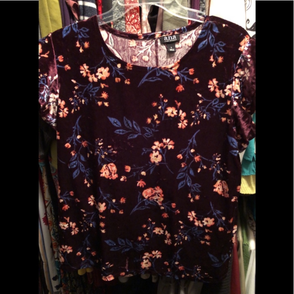 Ana velvet top size Large